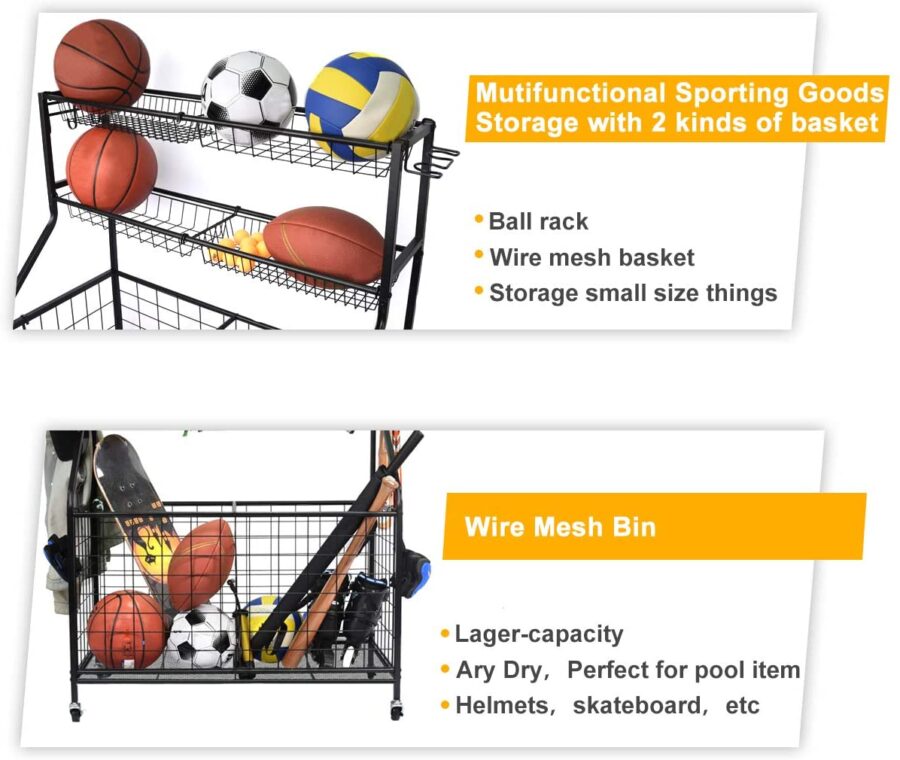 Kinghouse Garage Sports Equipment Organizer - Image 4