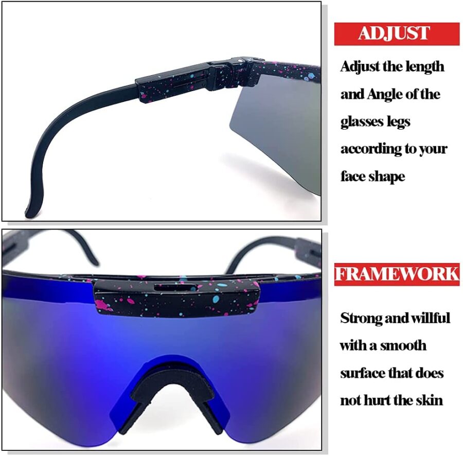 Sports Polarized Sunglasses, - Image 2