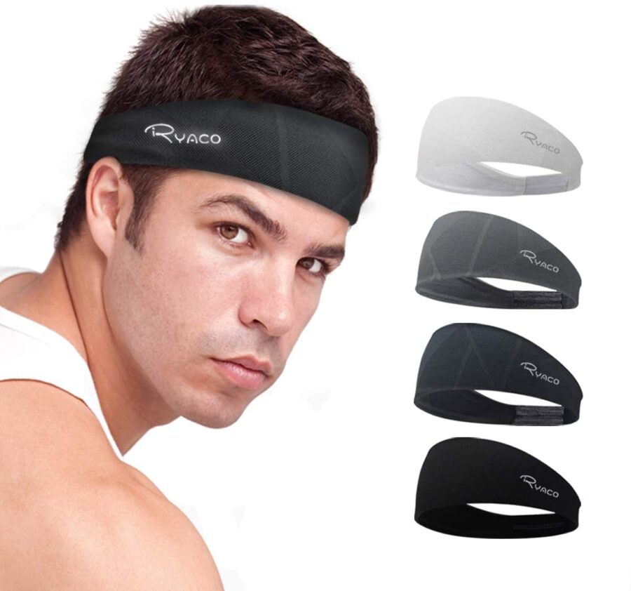 Ryaco 4PCS Stylish Sweatband&Sports Headband